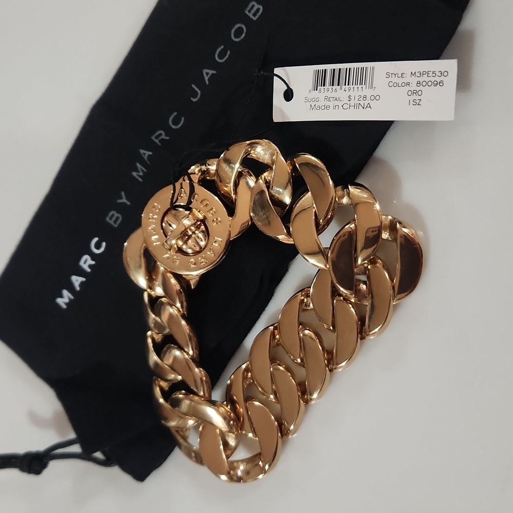 Marc by Marc Jacobs Gold tone bracelet NWT - Picture 3 of 8